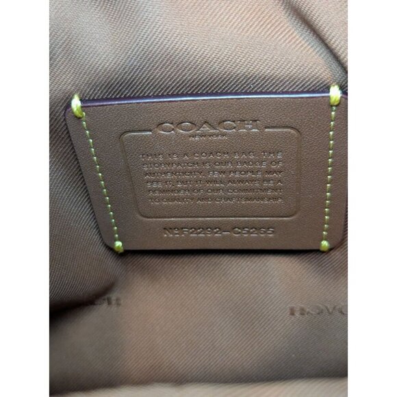 Coach Lori C5265 Shoulder Bag in Deep Turquoise Soft Pebbled Leather & Suede - Picture 11 of 16